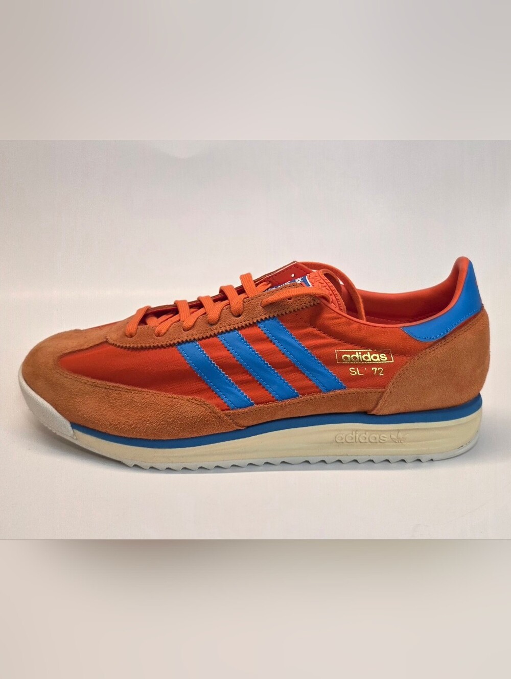 Bran-New  adidas SL72 RS Collegiate Orange Bright Blue Sneakers Men's Size 14